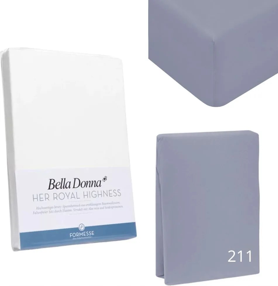 Formesse Bella Donna Jersey lepedő 90x200 cm Jeans Blue 211