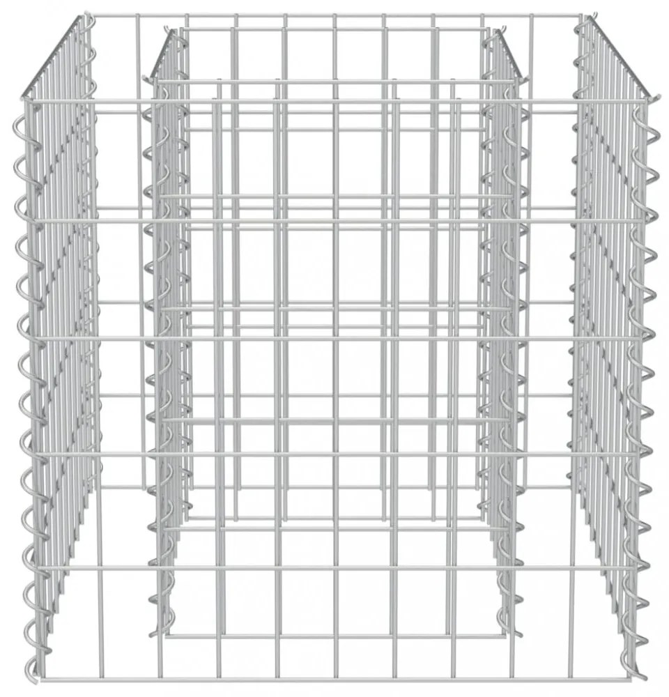 horganyzott acél gabion magaságyás 50 x 50 x 50 cm