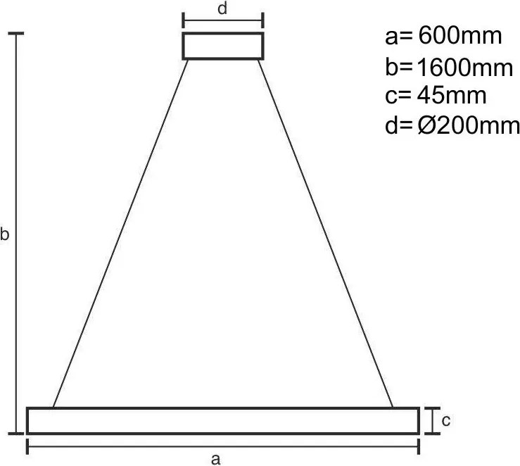 NEDES J4338-B Modern Led Függesztett Lámpa IP20