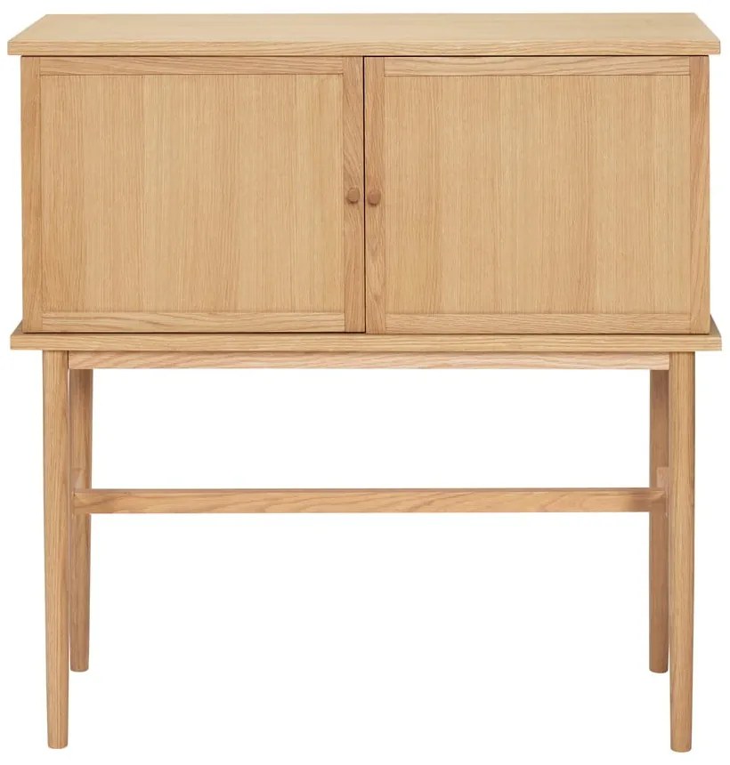 Natúr színű szekrény tölgyfa dekorral 90x90 cm Dash – Hübsch