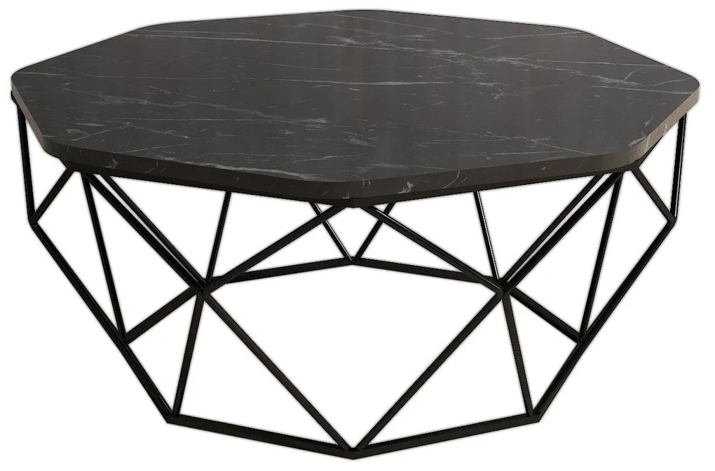 Dohányzóasztal Diamond - Black Marble