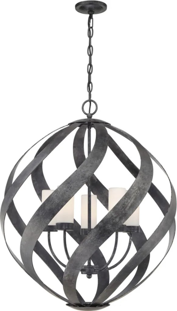 Quintiesse BLACKSMITH QN-BLACKSMITH-5P-OBK Függőlámpa 5x40W/E14 IP44