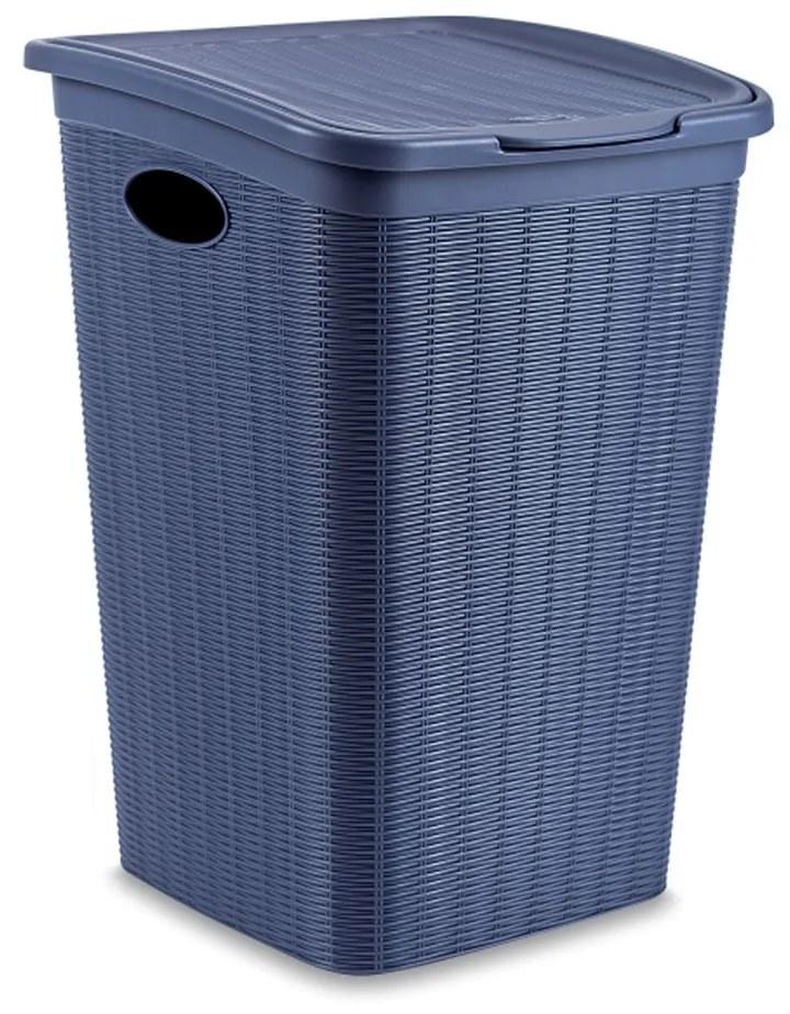 STEFANPLAST Elegance szennyeskosár 50 L, kék