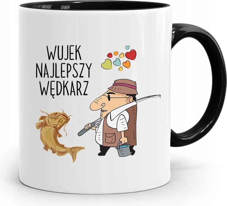 Fekete Bögre Horgásznak Bácsi Legjobb nyomott mintával