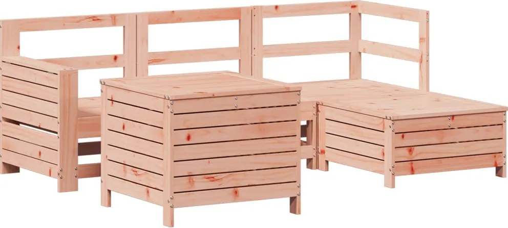 vidaXL 5 részes tömör duglászfenyő kerti kanapészett