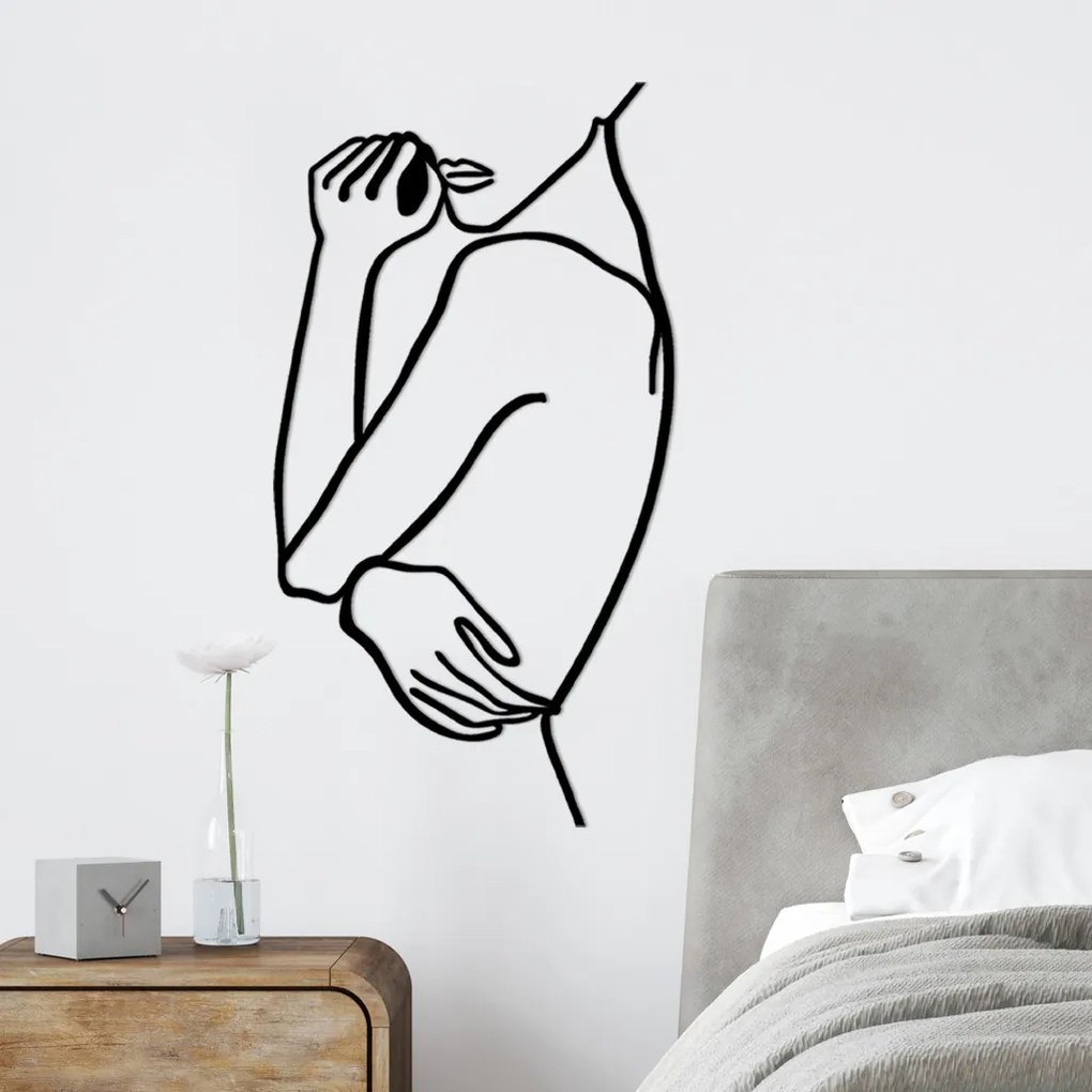 Woman fém fali dekoráció, 70×0,15 cm