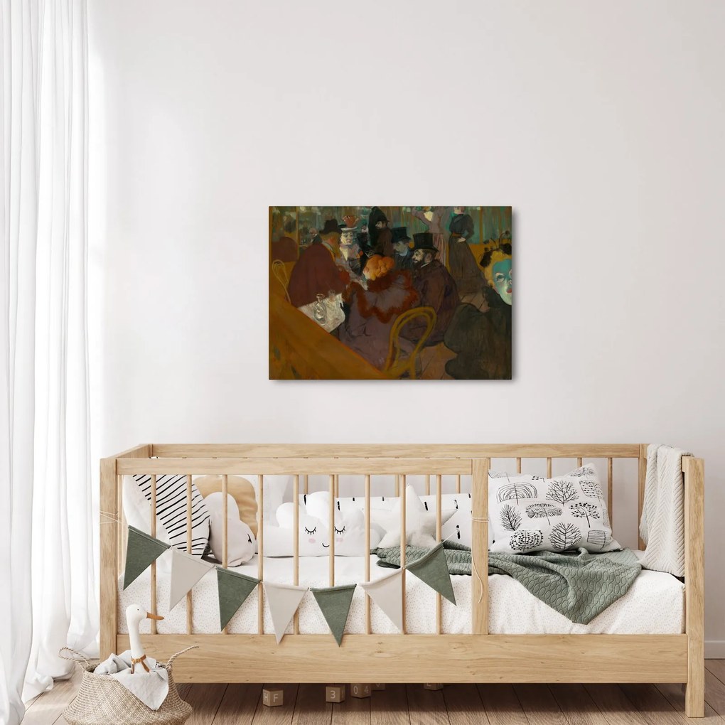 Kép - Henri de Toulouse-Lautrec, At the Moulin Rouge, reprodukciók (70x50 cm)