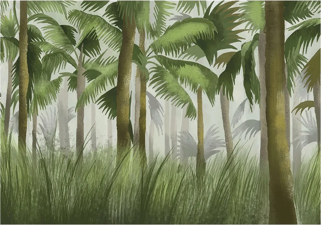 Flizelin tapéta Flizelin falikép Prémium Trópusi erdő 208x146