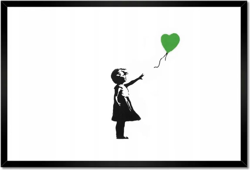 Poszterek keretben 60x40 Banksy Hope Graffiti