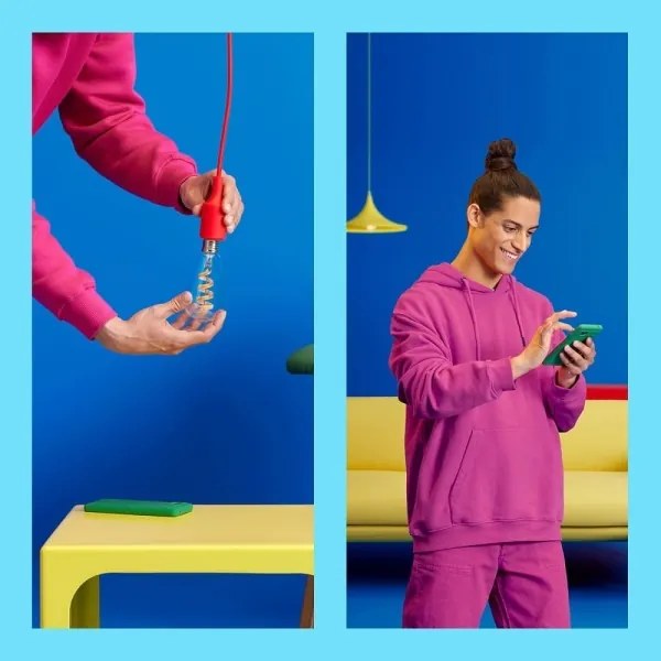 LED RGBW Dimmelhető izzó ST64 E27/6,3W/230V 2200-6500K Wi-Fi - WiZ