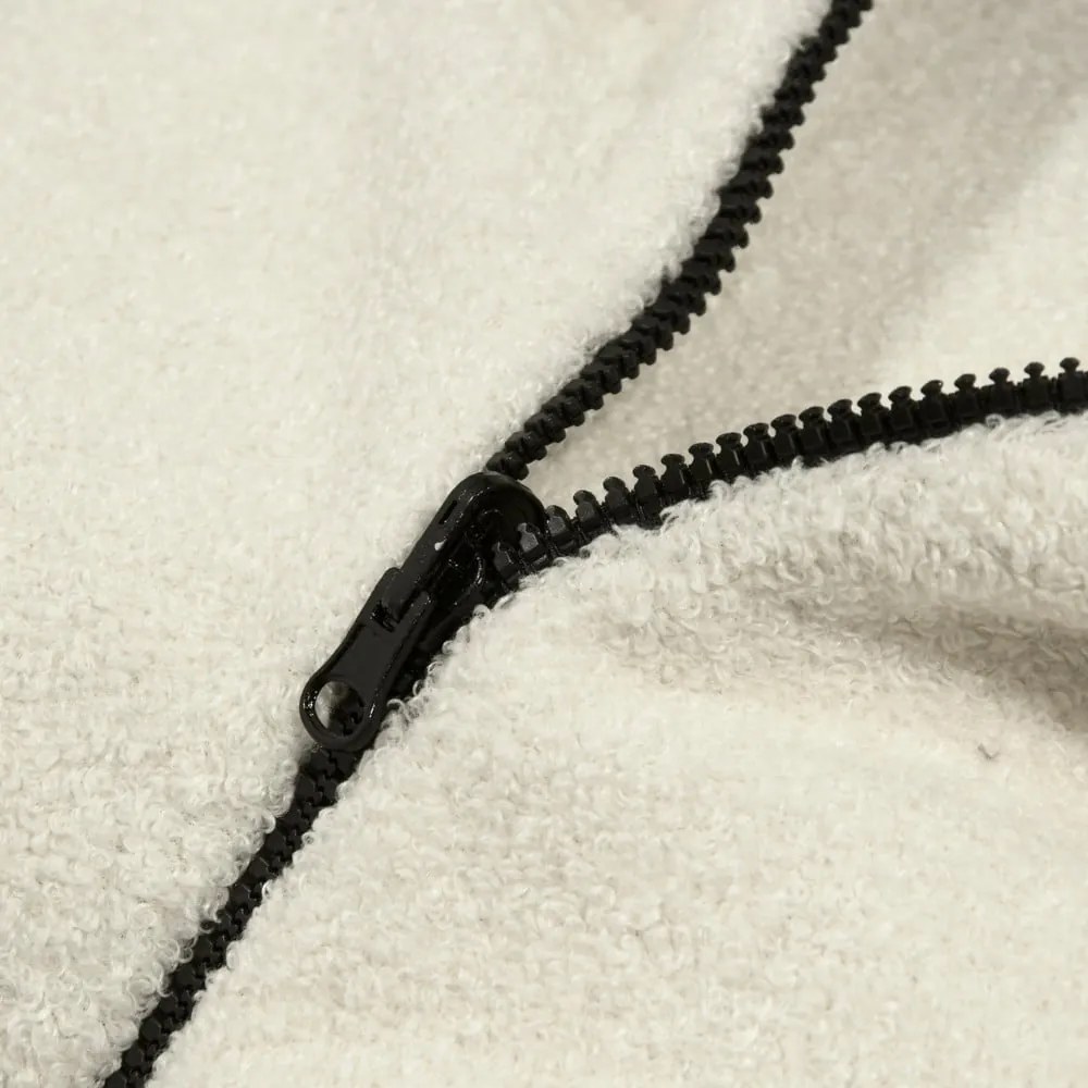 Világosszürke buklé gyerek babzsákfotel Cocoon 100 – SLOWDOWN