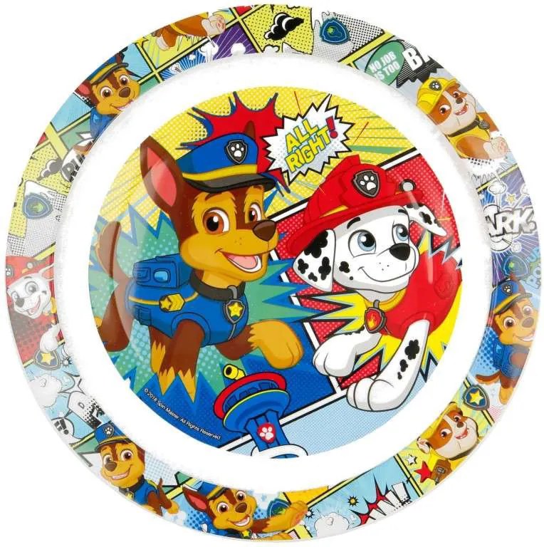 Mancs Őrjárat Comic micro lapostányér 22 cm