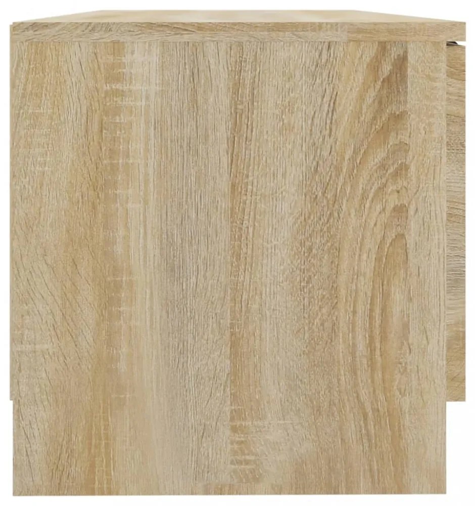 2 db sonoma-tölgy színű szerelt fa TV-szekrény 80x35x36,5 cm