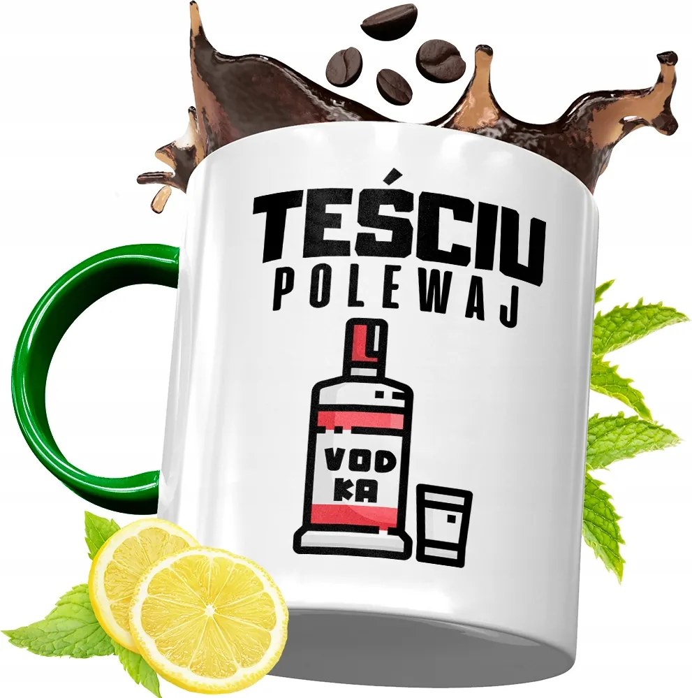 Zöld Bögre Apósnak Születésnapi Ajándéknak, fényképes nyomattal