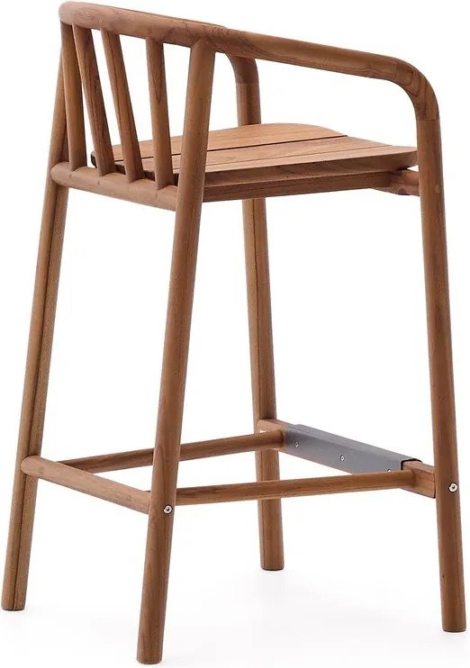 Natúr színű tömörfa kerti bárszék Turqueta – Kave Home