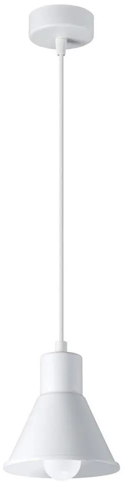 Sollux SL.0983 - Csillár zsinóron TALEJA 1xE27/60W/230V fehér