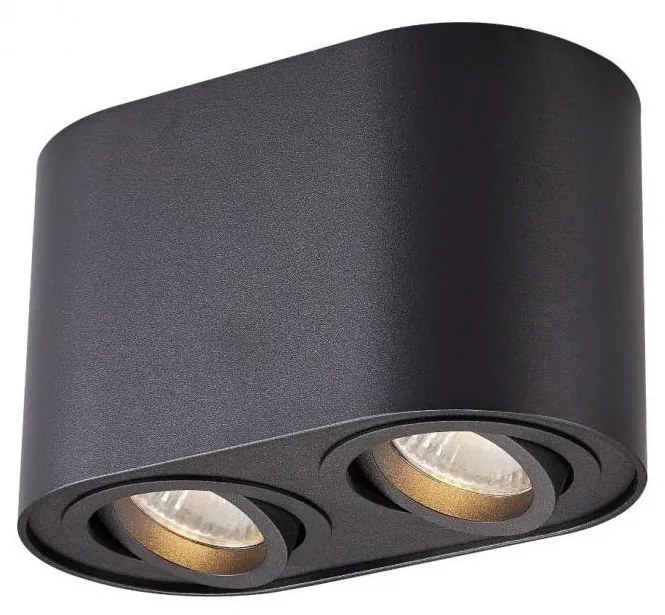 Zuma Line ACGU10-191-N - Spotlámpa RONDOO 2xGU10/50W/230V fekete