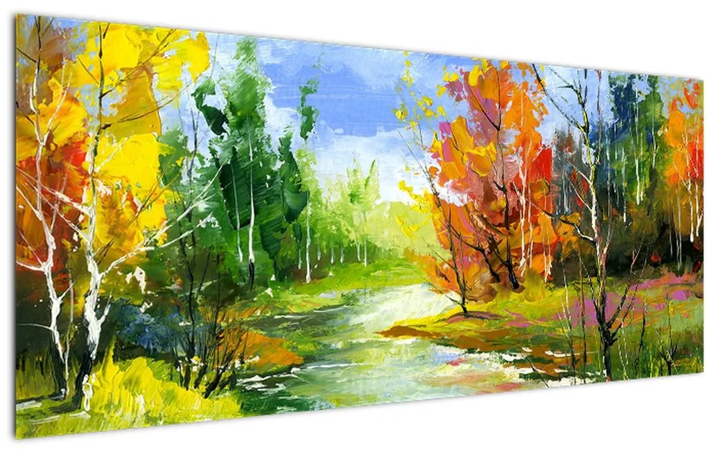 Kép - Tájfestés (120x50 cm)