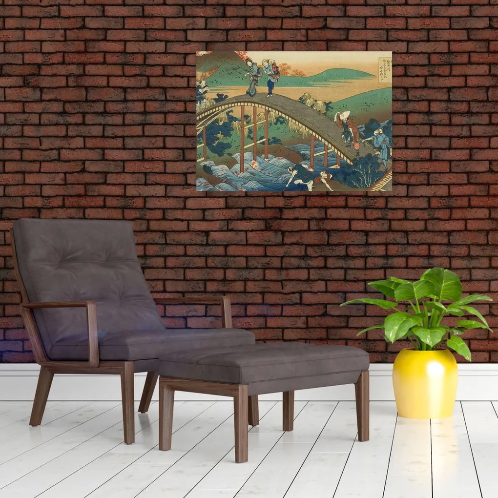 Kép - Katsushika Hokusai, Ariwara no Narihirafrom the series One Hundred, Poems Explained by the Nurse (Hyakunin isshu uba ga etoki), reprodukciók (70x50 cm)