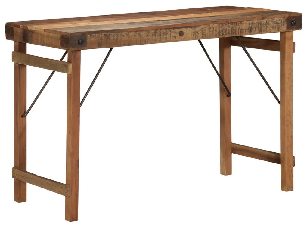Étkezőasztal 110x55x76 cm Tömör újrahasznosított fa