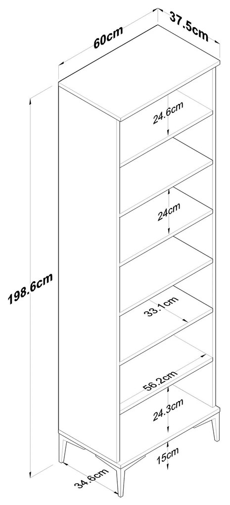 Előszoba bútor Daboko 2 (dió + fehér) . 1093947
