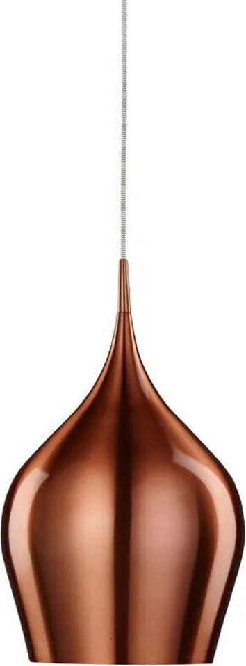 Élénk függőlámpa, 60 W, 26 x 26 x 160 cm, réz, E27, 260 mm