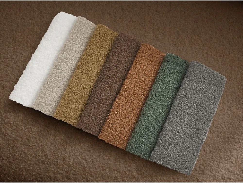 Barna forgó buklé fotel Elina – Bobochic Paris