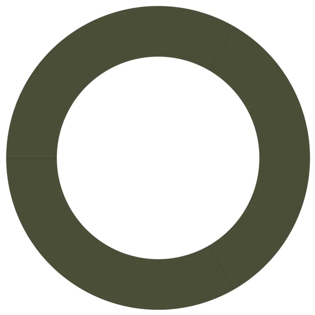 vidaXL Alkalmas lapos fa gyűrűkhez 5 pcs Oliva zöld Ø60 / 90 cm Acél