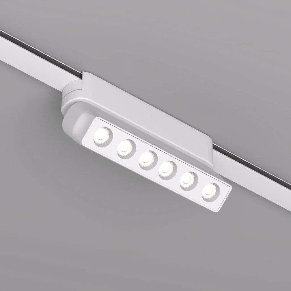 DK/EU-5307-WH Slim magnetic track light AIR GRILL, 6W, 3000K, white color — DK/EU-5307-WH