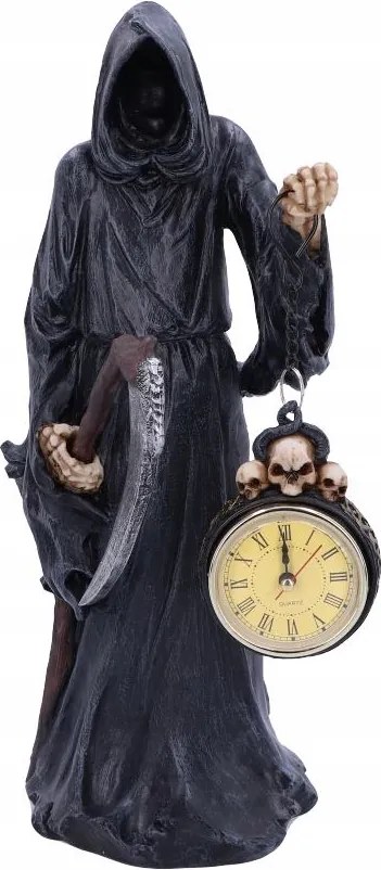 Kaszás figura óratartó 39,5 cm kézzel festett eredeti