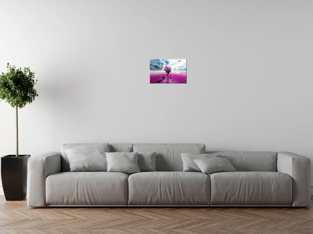 Gario Vászonkép Fa a lila mezon Méret: 40 x 100 cm