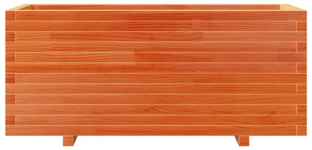 viaszbarna tömör fenyőfa kerti virágtartó 110 x 40 x 49,5 cm