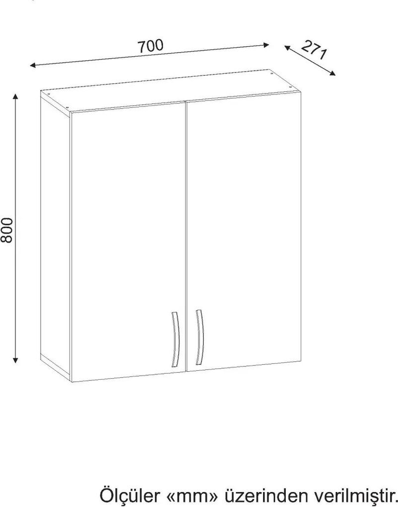 Benito fürdőszobaszekrény, fehér, 70 cm – TR731WAT3912
