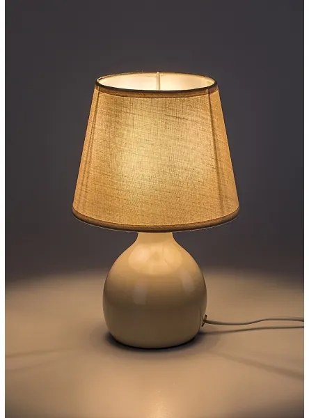 Rabalux 74076 - Asztali lámpa INGRID 1xE14/40W/230V bézs