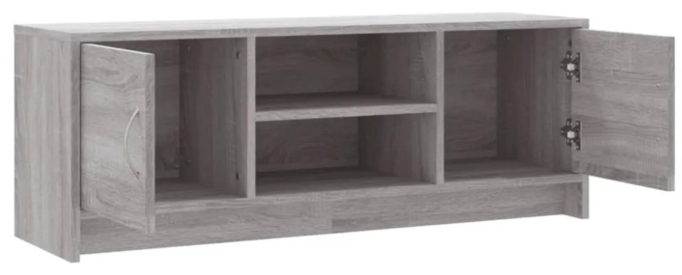 szürke sonoma színű szerelt fa TV-szekrény 102x30x37,5 cm
