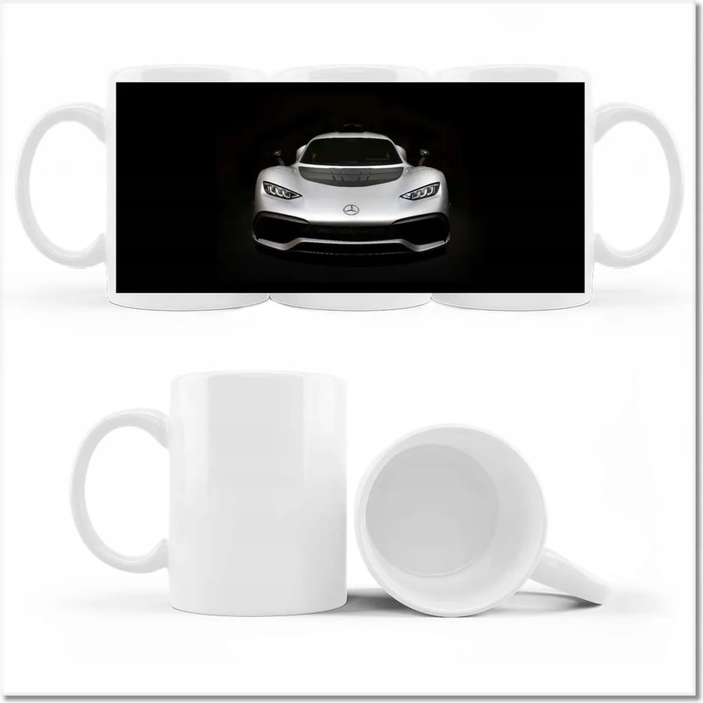 Mercedes nyomott mintás bögre