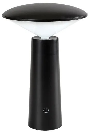 Rabalux 77147-LED Dimmelhető újratölthető érintőképernyős asztali lámpa POLPERRO LED/3W/3,7V 1200mAh fekete