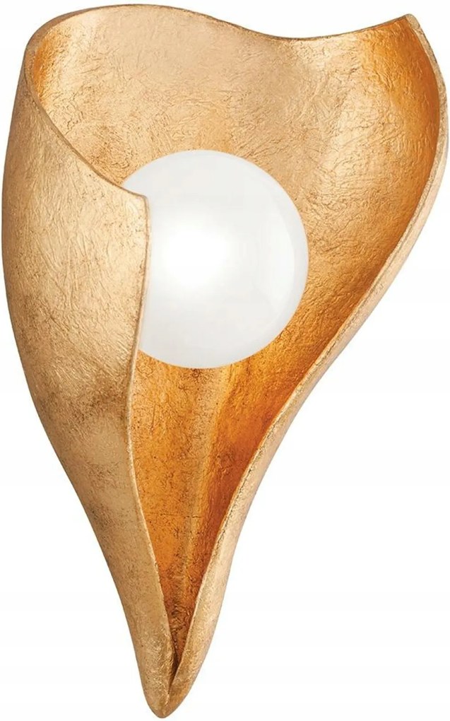 Hudson Valley fali lámpa Moonstone acél/üveg arany/fehér G9 1x6W 331-