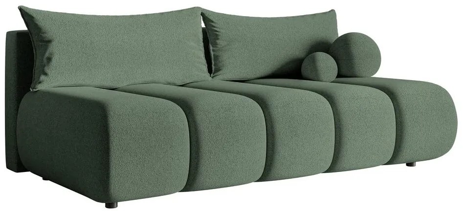 Háromszemélyes kanapé Didier mini  (tengerzöld + fekete). Akció -15%. 1100576