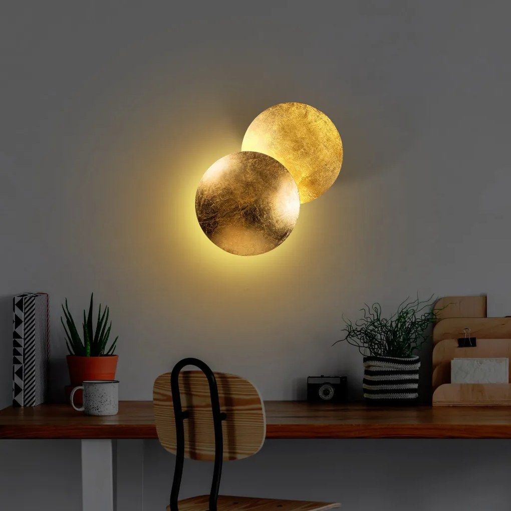 Yosma 13640 arany fém LED falilámpa