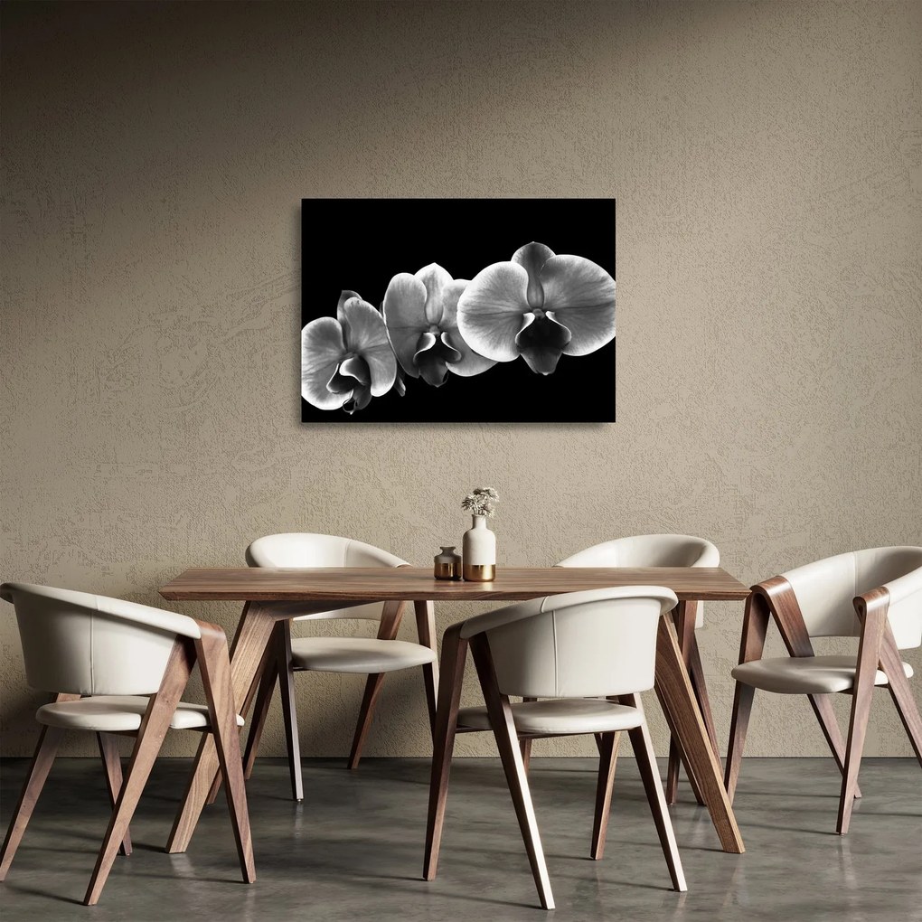 Egy orchidea virág képe (üvegen) (70x50 cm)