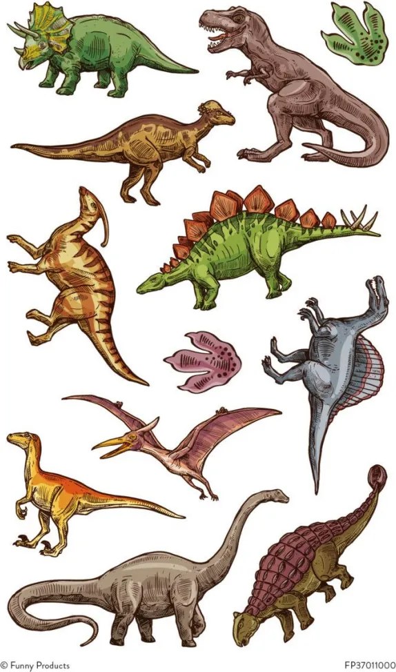 Dinoszaurusz Legends tetkó 12 db-os