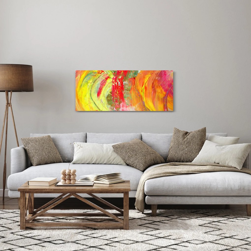 Absztrakció kép - festmény (120x50 cm)
