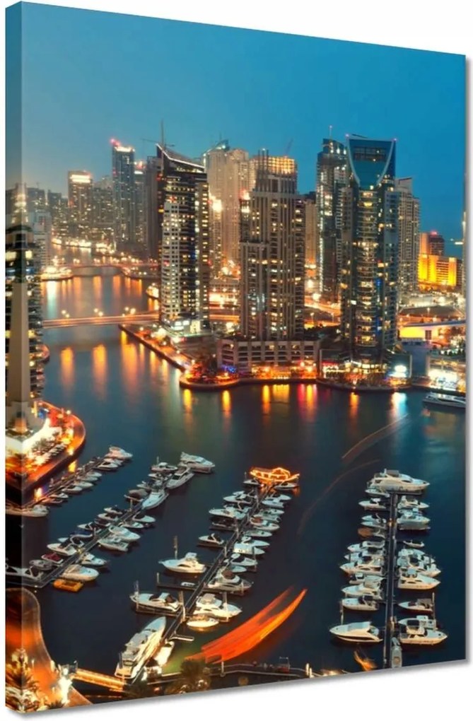 Vászonkép 30x40 Dubai éjszaka