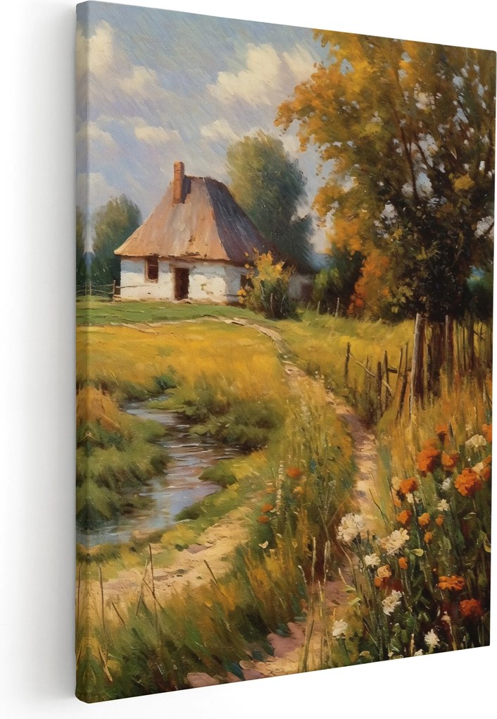 Vászonkép Nappali Festmények Falikép Konyha Parasztok Falu