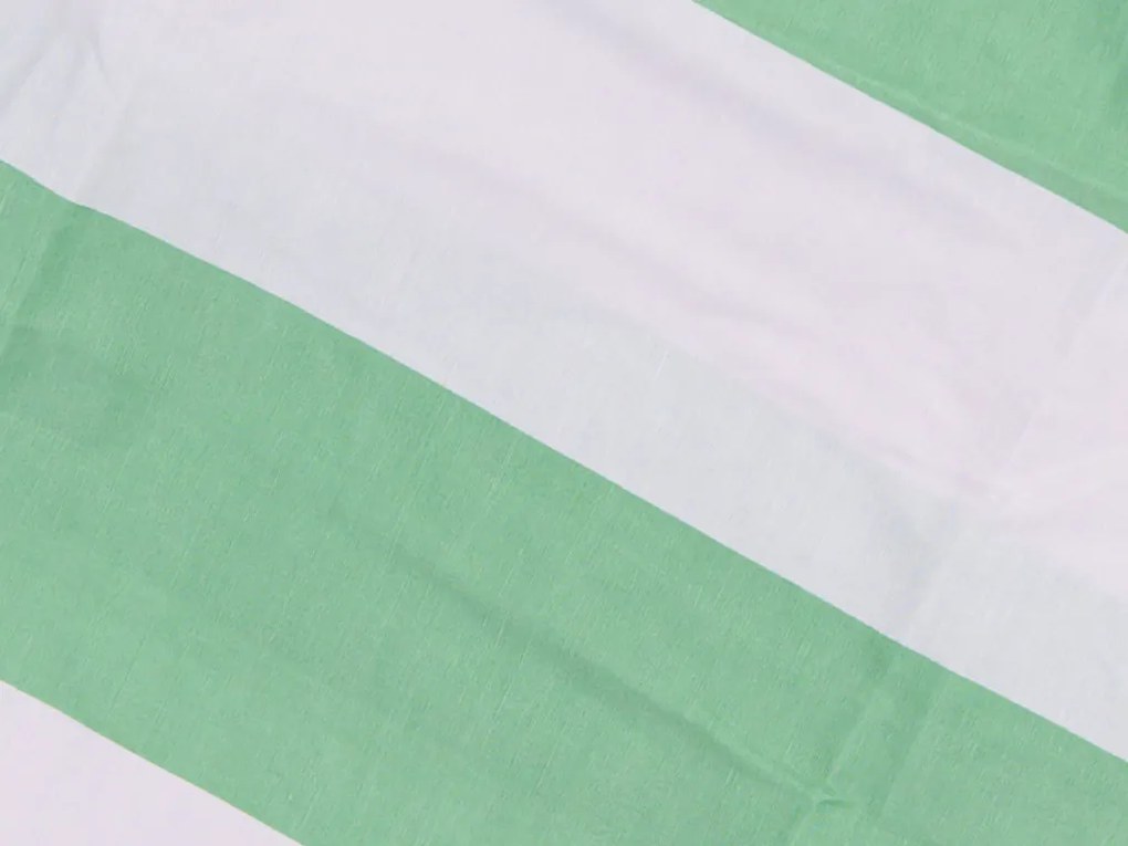 Pamut ágynemű STRIPES fehér-zöld Ágyneműhuzat mérete: 70 x 90 cm | 140 x 200 cm
