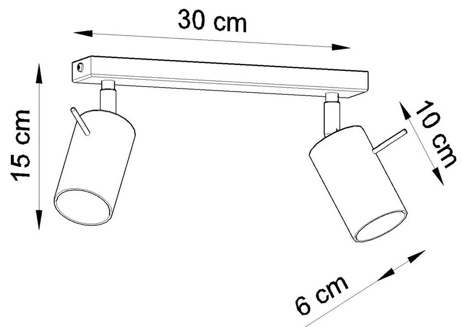 Ludwik fa mennyezeti lámpa - Sollux