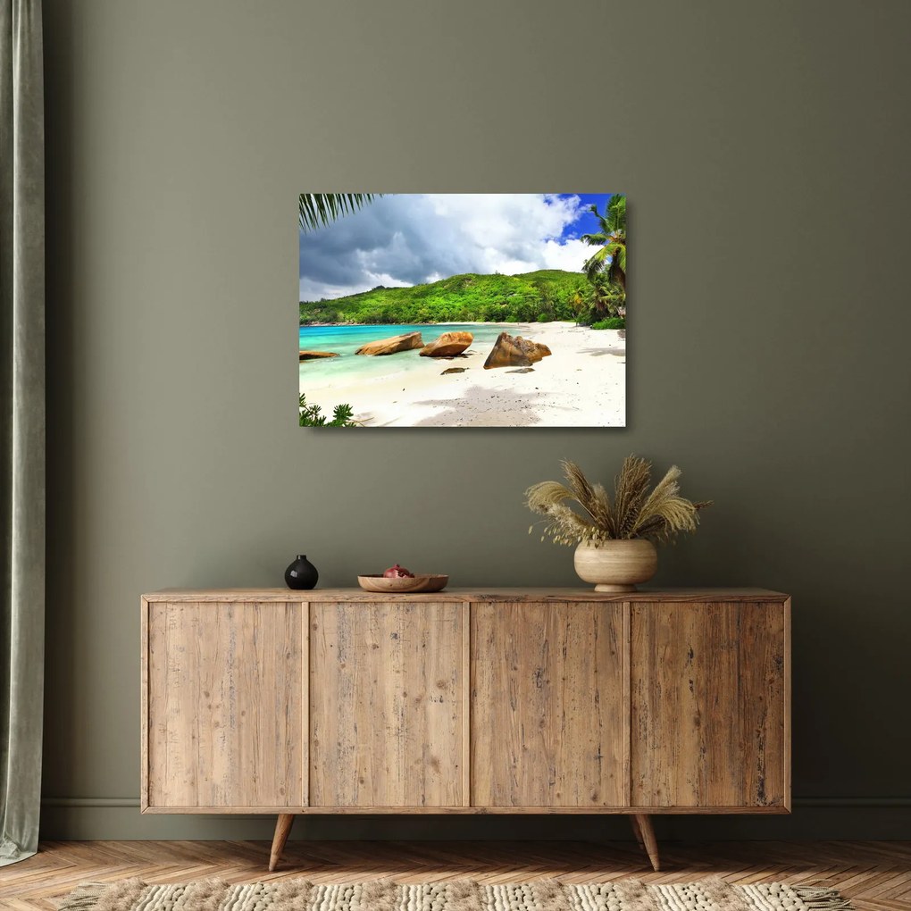 Kép - Takamaka, Seychelles (üvegen) (70x50 cm)