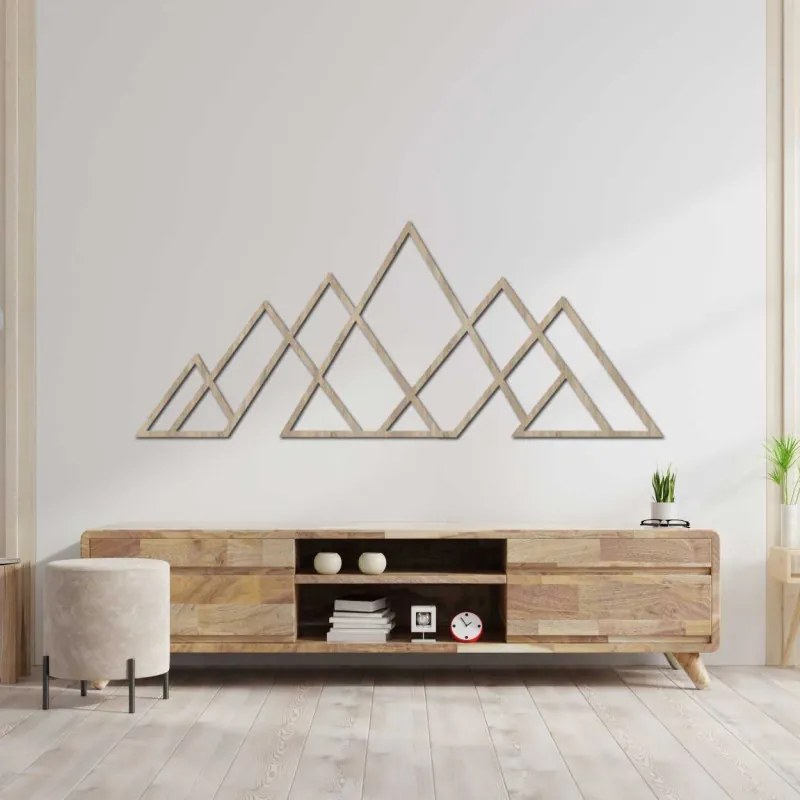 Fa falfestmény geometrikus hegyek | APALATU