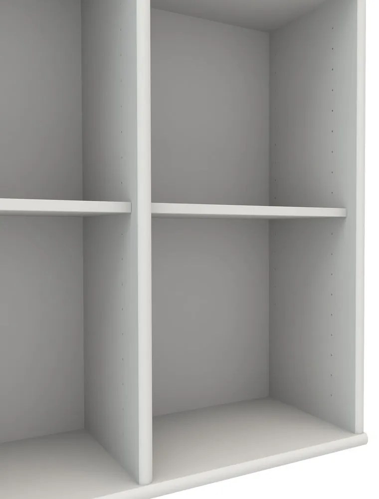 Fehér fali könyvespolc Mistral 025